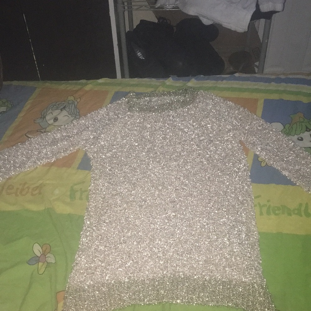 Glittery fashion top
